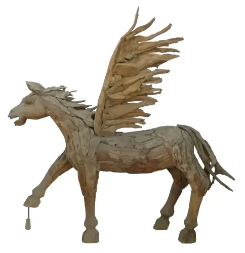 Product image of the product “Mythical Pegasus - Horse with Wings. The wings are removable. About 180cm length and 161cm height. ”